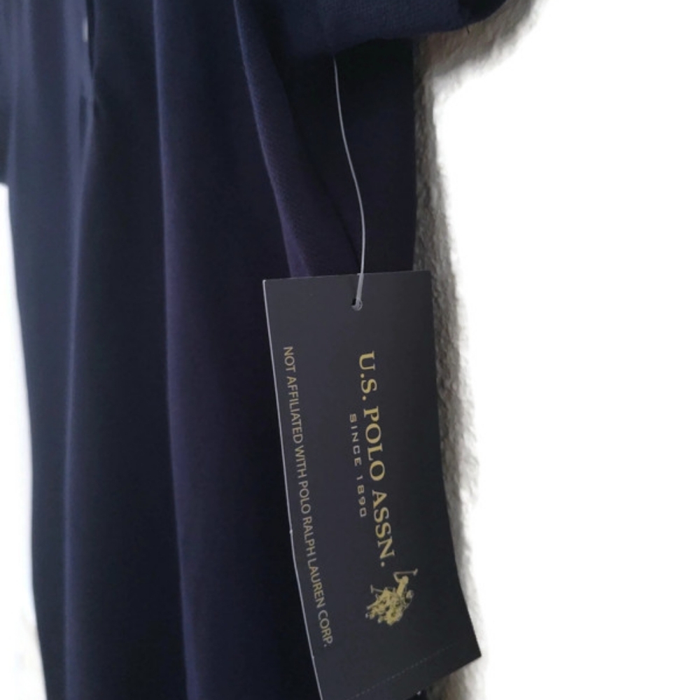 U.S Polo Assoc. New! Navy Casual Fun Dress Size Large - Picture 5 of 6